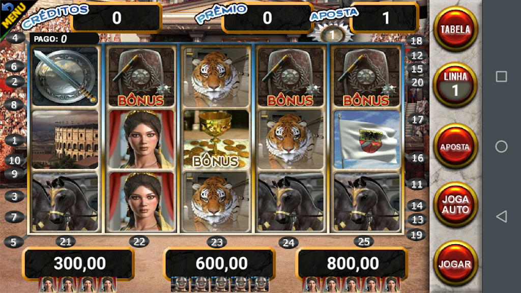 Gladiador Slot Caça Níquel 스크린샷 1