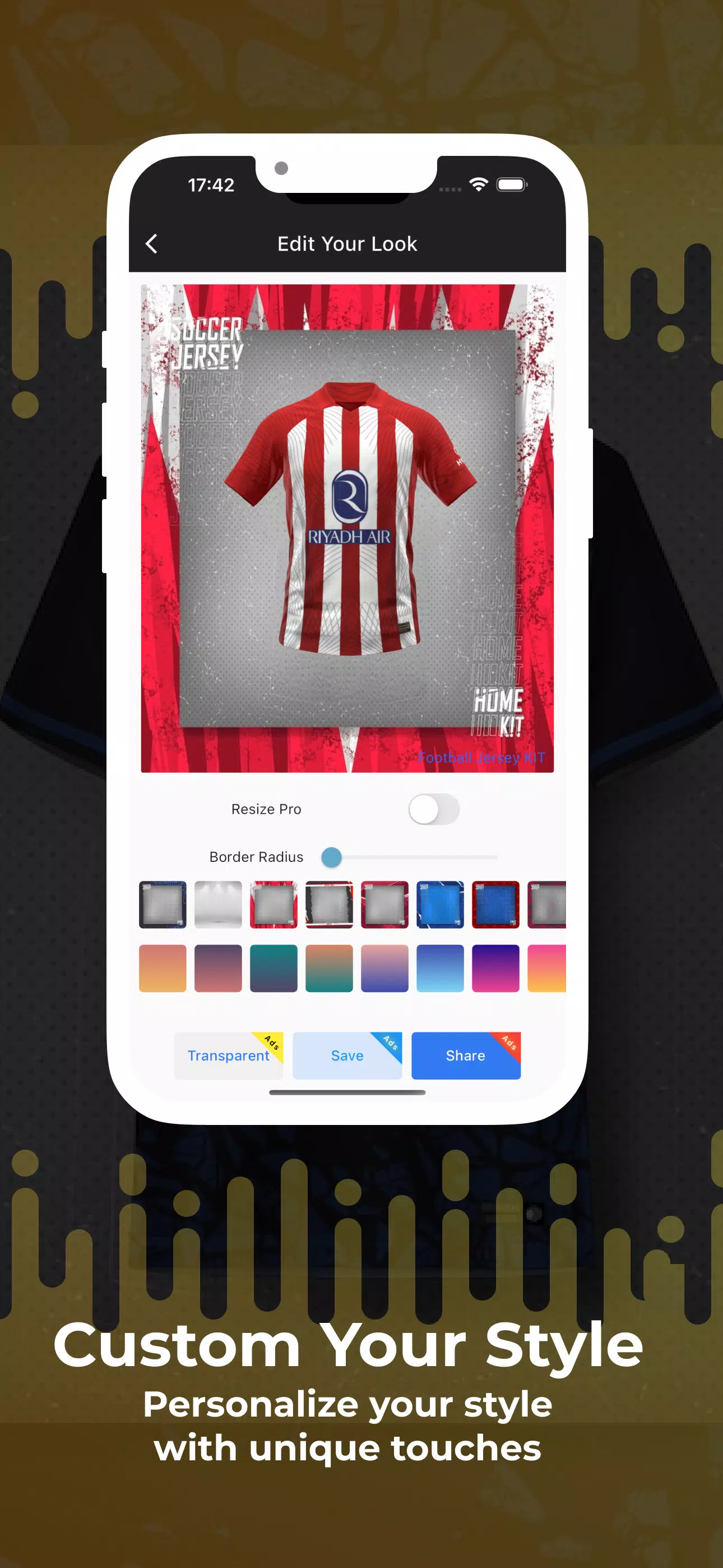 Football Jersey Kit Creator Captura de tela 3