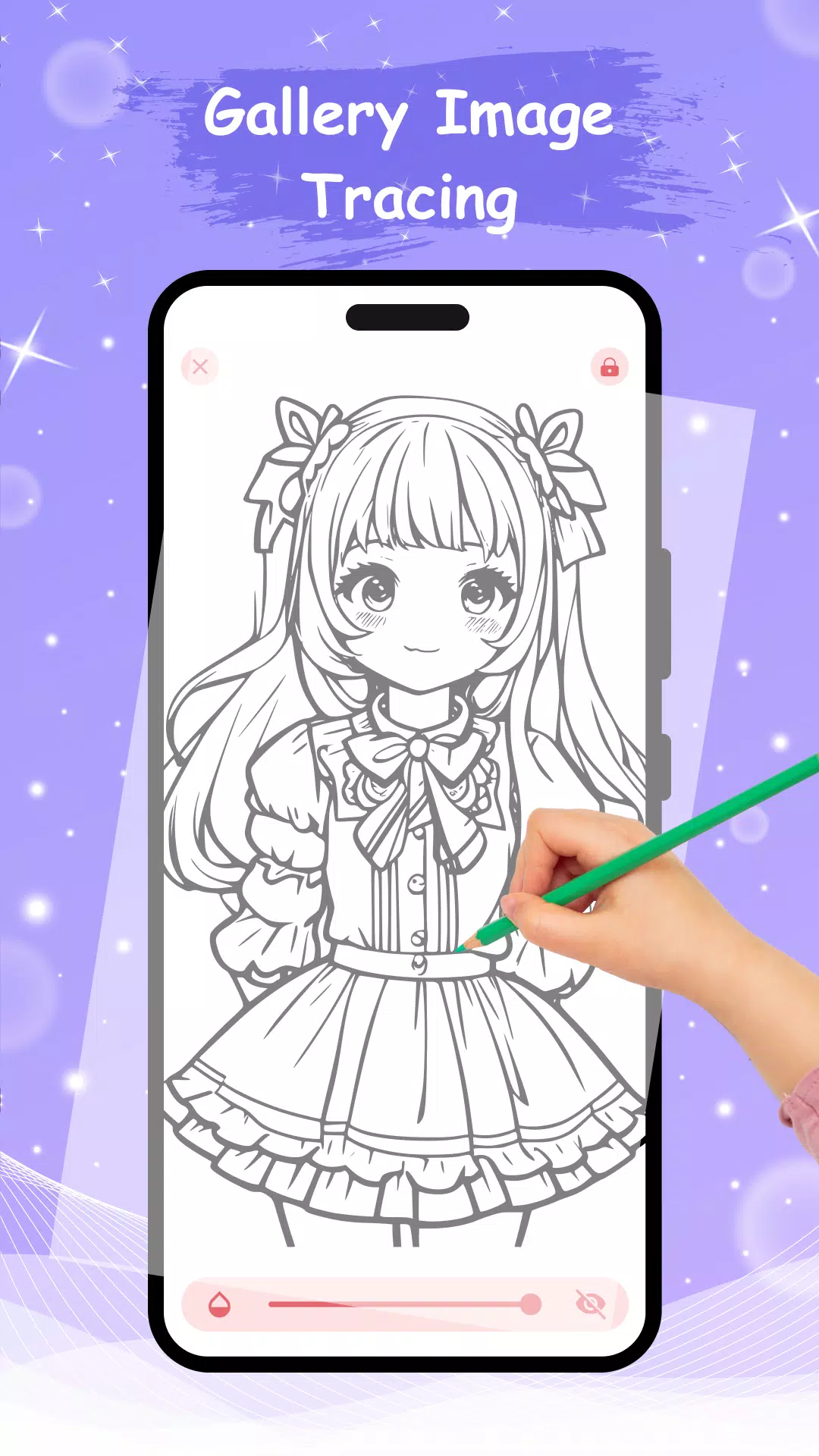 Trace and Sketch Anime Photo Capture d’écran 4