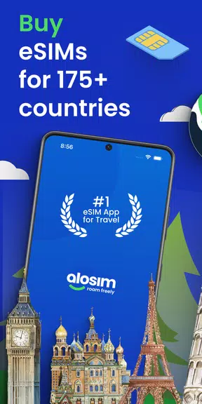 aloSIM - eSIM Travel Sim Card Screenshot 1