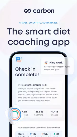 Carbon - Macro Coach & Tracker Captura de pantalla 1