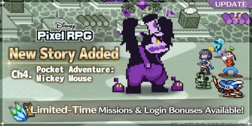 迪士尼像素RPG与新的Pocket Adventure：Mickey Mouse更新时期返回