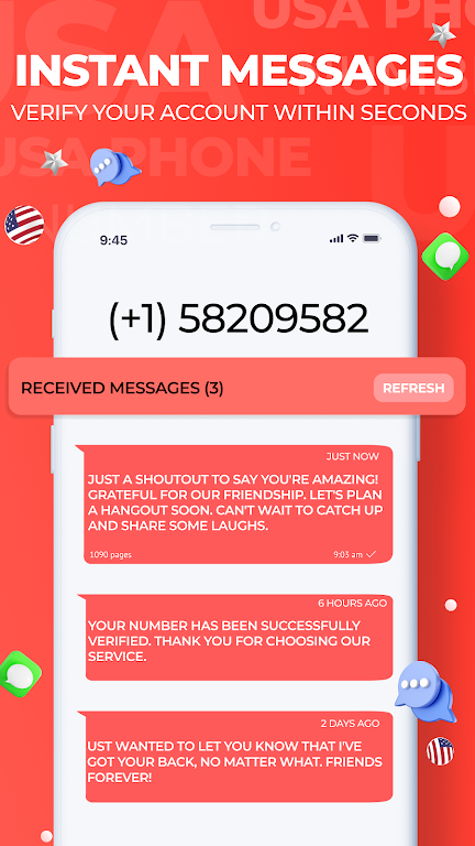 USA Phone Number Receive SMS应用截图第4张