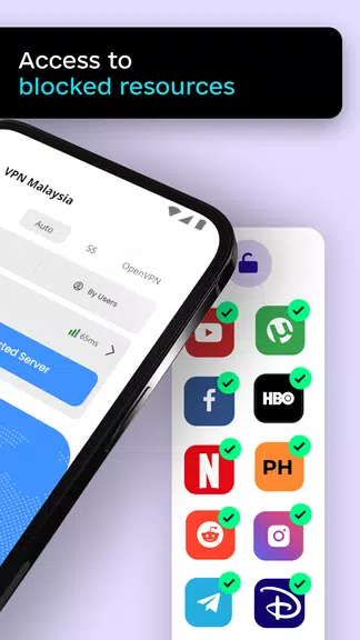 VPN Malaysia - Unlimited KL IP 스크린샷 3