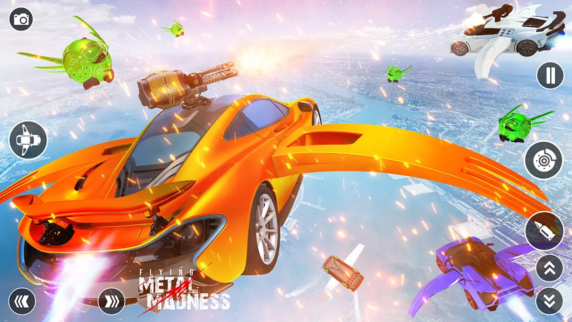 Flying Car Robot Shooting Game应用截图第3张