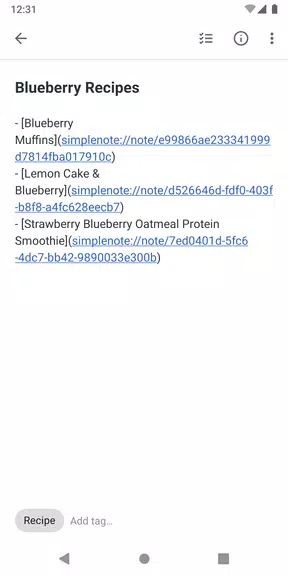 Simplenote Captura de tela 3