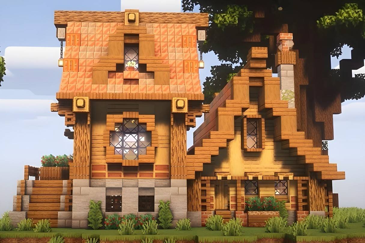 Grande casa medieval de cobre