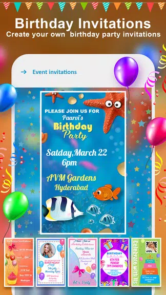 Birthday Photo Frame Maker App Скриншот 4