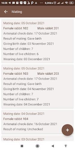 Quacha - Rabbit breeding manag Screenshot 3