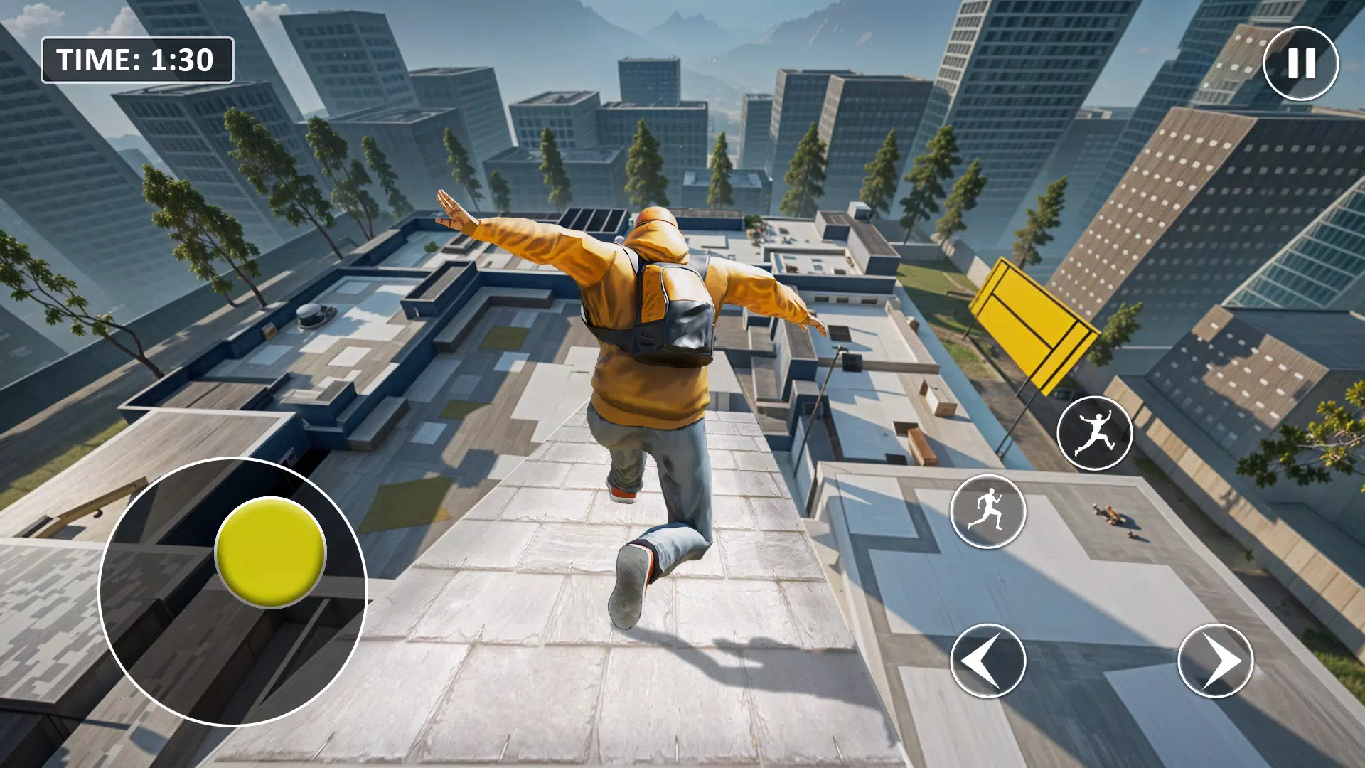 Go Up Rooftop Run Parkour Game Screenshot 1