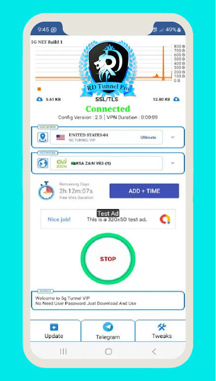 RD Tunnel PRO - Unlimited VPN应用截图第2张