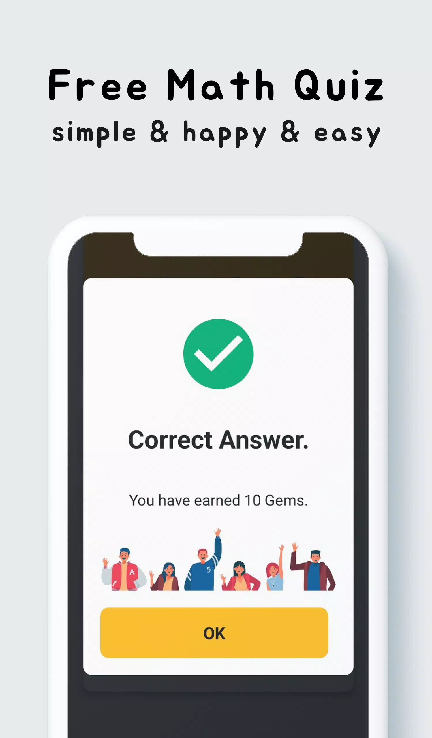 Gems Math Quiz - Plus Captura de tela 2