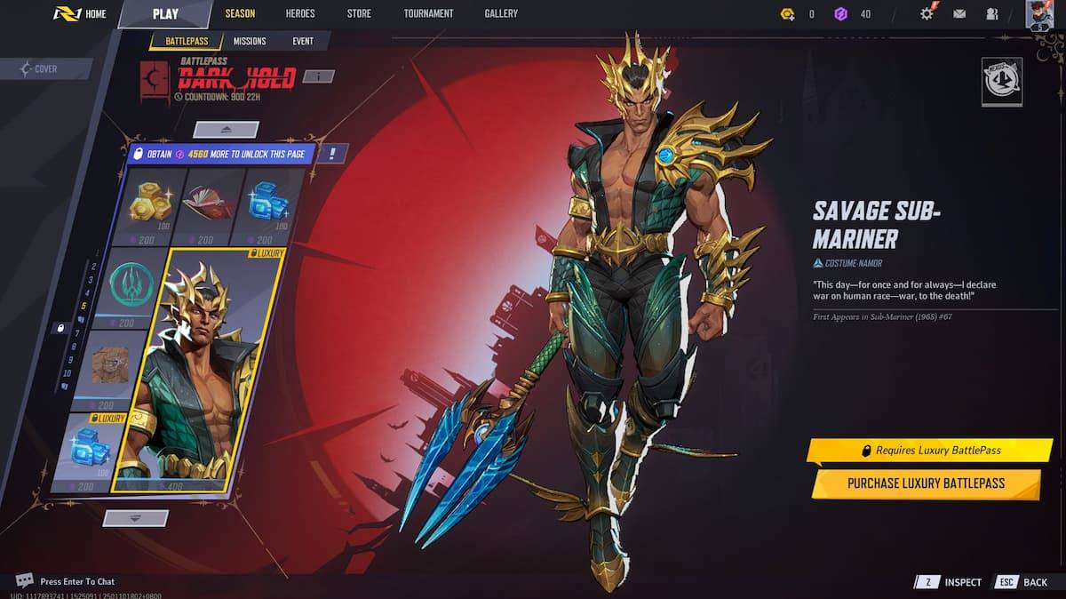 Savage Sub-Mariner Skin