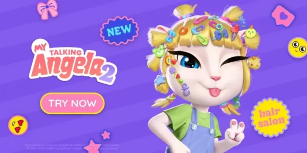 Запуск My Talking Angela 2: новое обновление Glam Salon