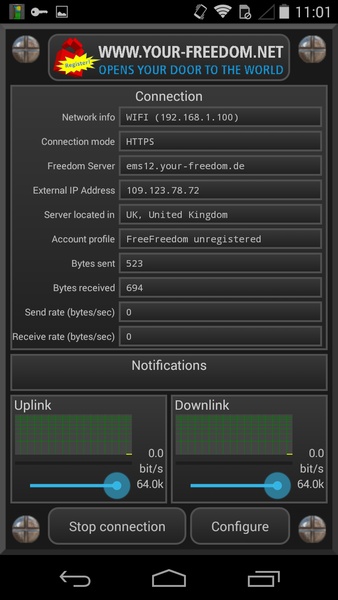 Your Freedom VPN Client應用截圖第4張