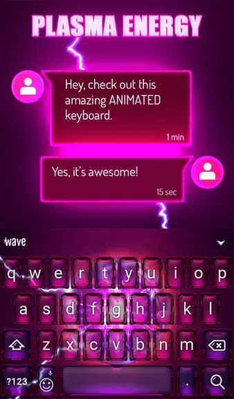 Plasma Keyboard & Wallpaper Screenshot 3
