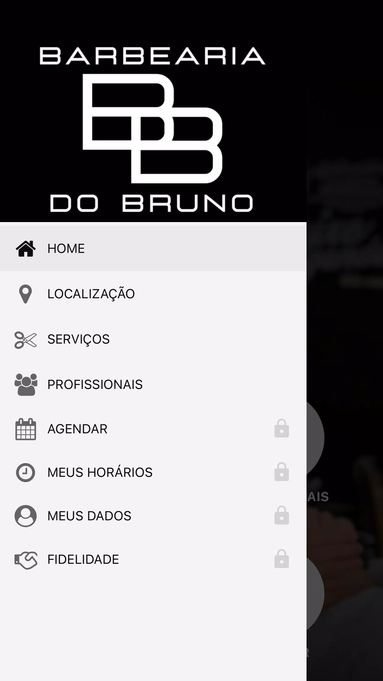 Barbearia do Brunno Captura de tela 2