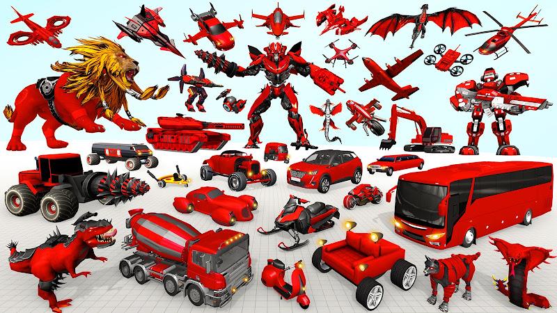 Lion Robot Car Game:Robot Game Zrzut ekranu 2