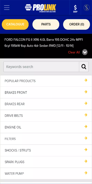 NAPA PROLink Mobile Ekran Görüntüsü 1