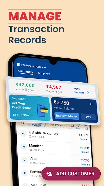 Khatabook Credit Account Book Schermafbeelding 1