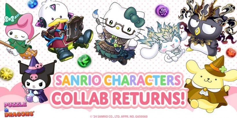 Os personagens de Sanrio retornam ao quebra -cabeça e aos dragões! Para nova colaboração