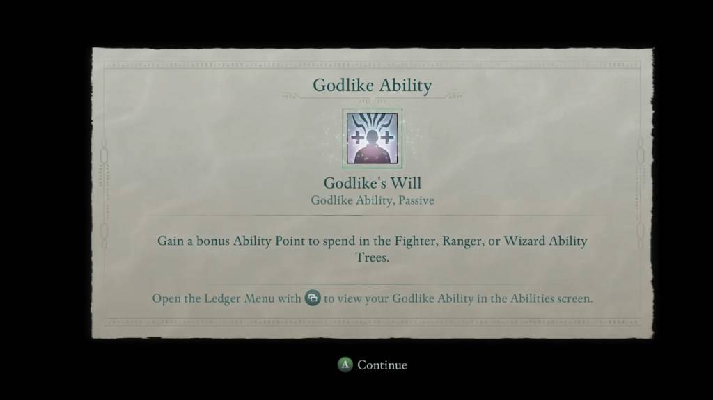 Avowed - Godlike's Will Ability Description