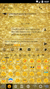 SMS Messages GlitterGold Glass應用截圖第4張