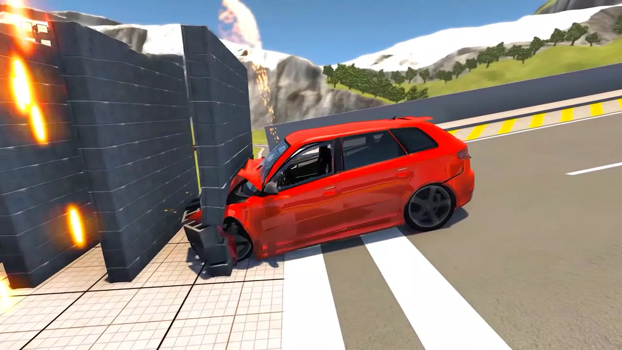 Beam Drive Road Crash 3D Games Captura de pantalla 3