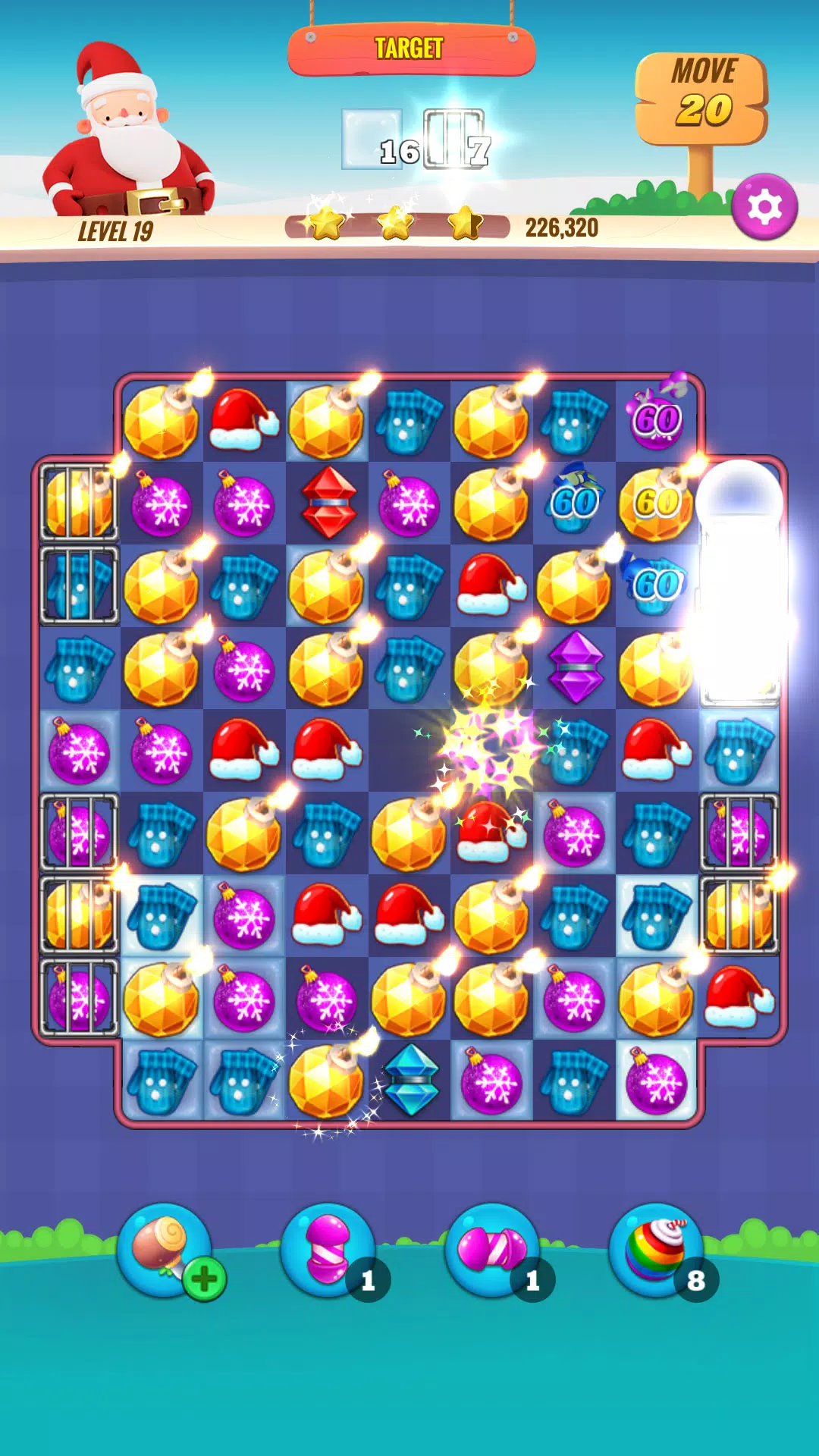 Christmas NewYear Match Game Capture d’écran 2