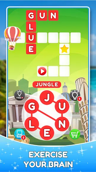 Word Travels Crossword Puzzle Capture d’écran 3