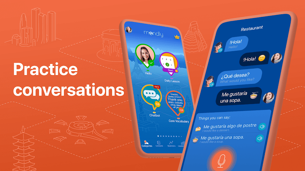 Learn 33 Languages – Mondly Mod ภาพหน้าจอ 2
