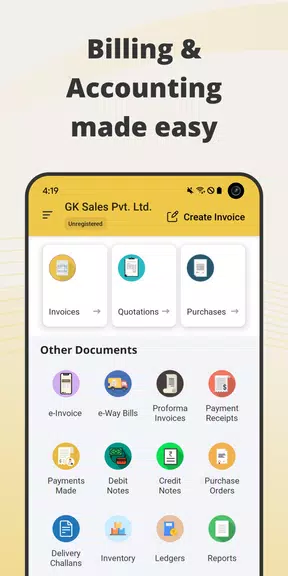 GimBooks: Invoice, Billing App Скриншот 1