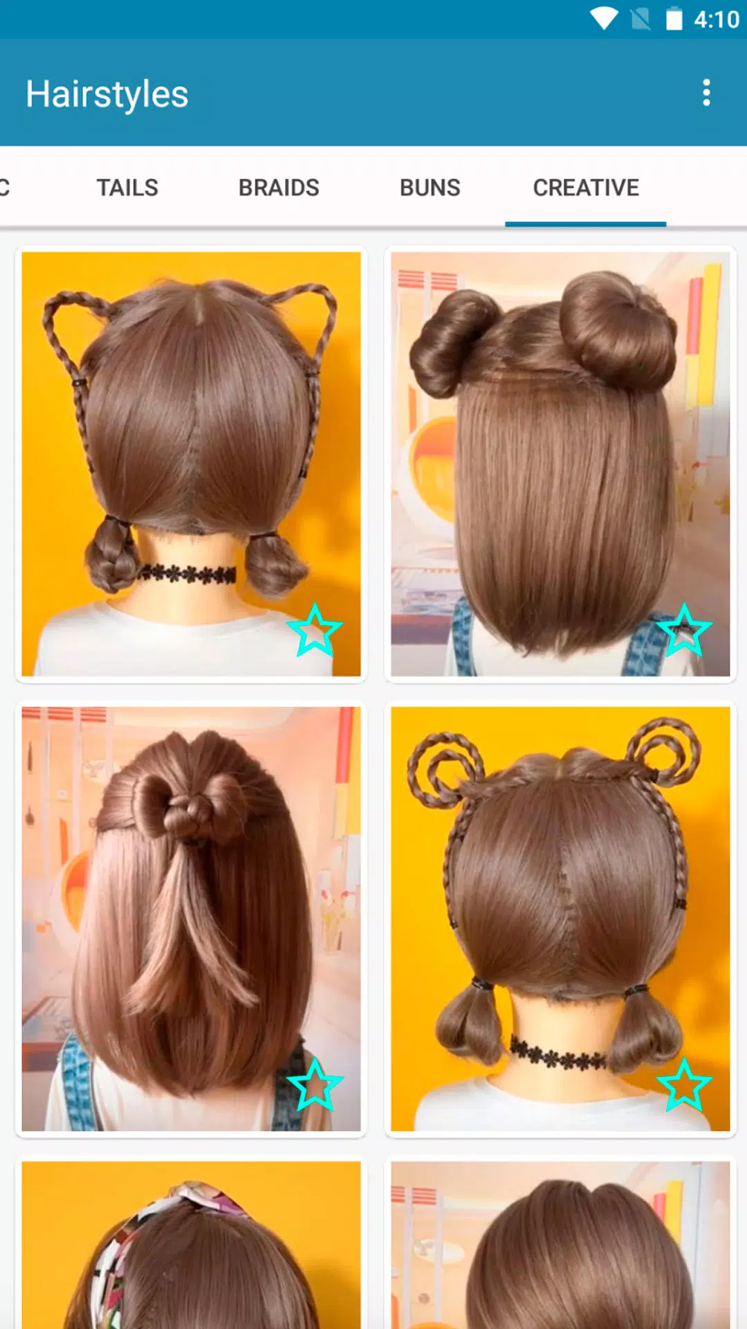 Coiffures pour cheveux courts Capture d’écran 2