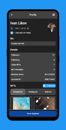 Fone Network AI, Earning, NFTs Скриншот 3