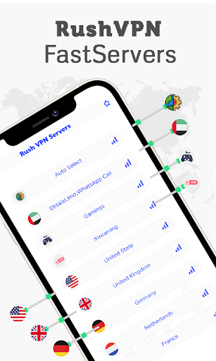 Rush VPN - Secure and Fast VPN Ekran Görüntüsü 2