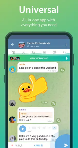 iMe: AI Messenger for Telegram Zrzut ekranu 1