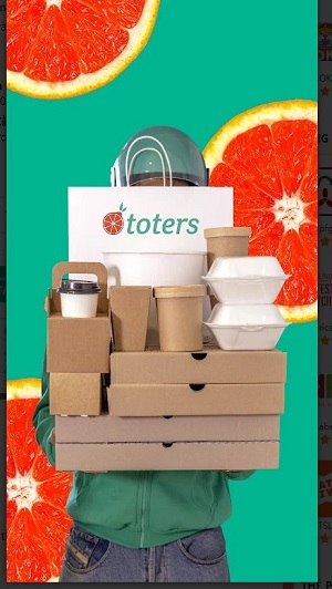 Schermata Toters: Food Delivery & More 2