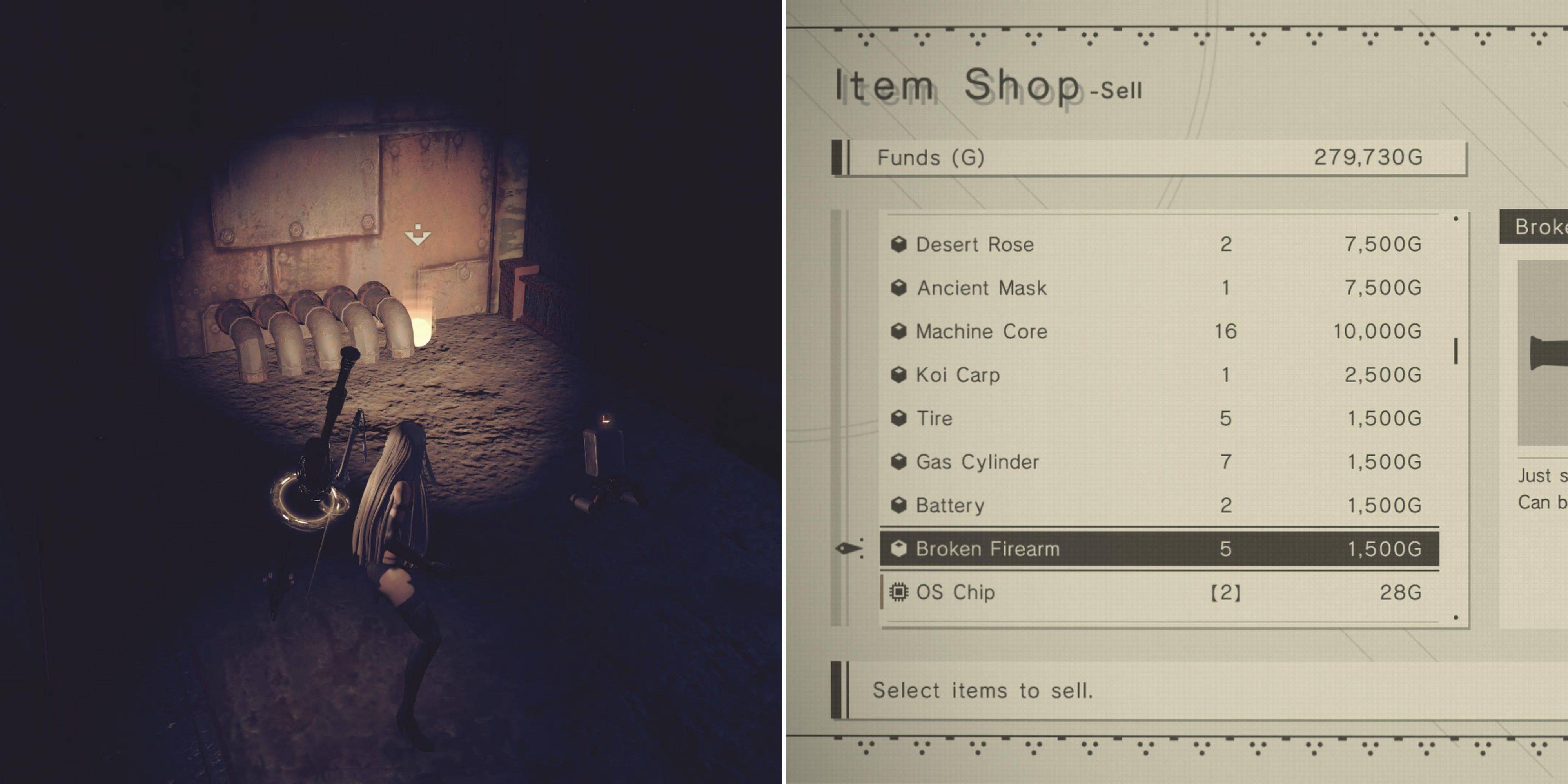最適なゲームプレイのために NieR: Automata で販売する必須アイテムを見つけてください