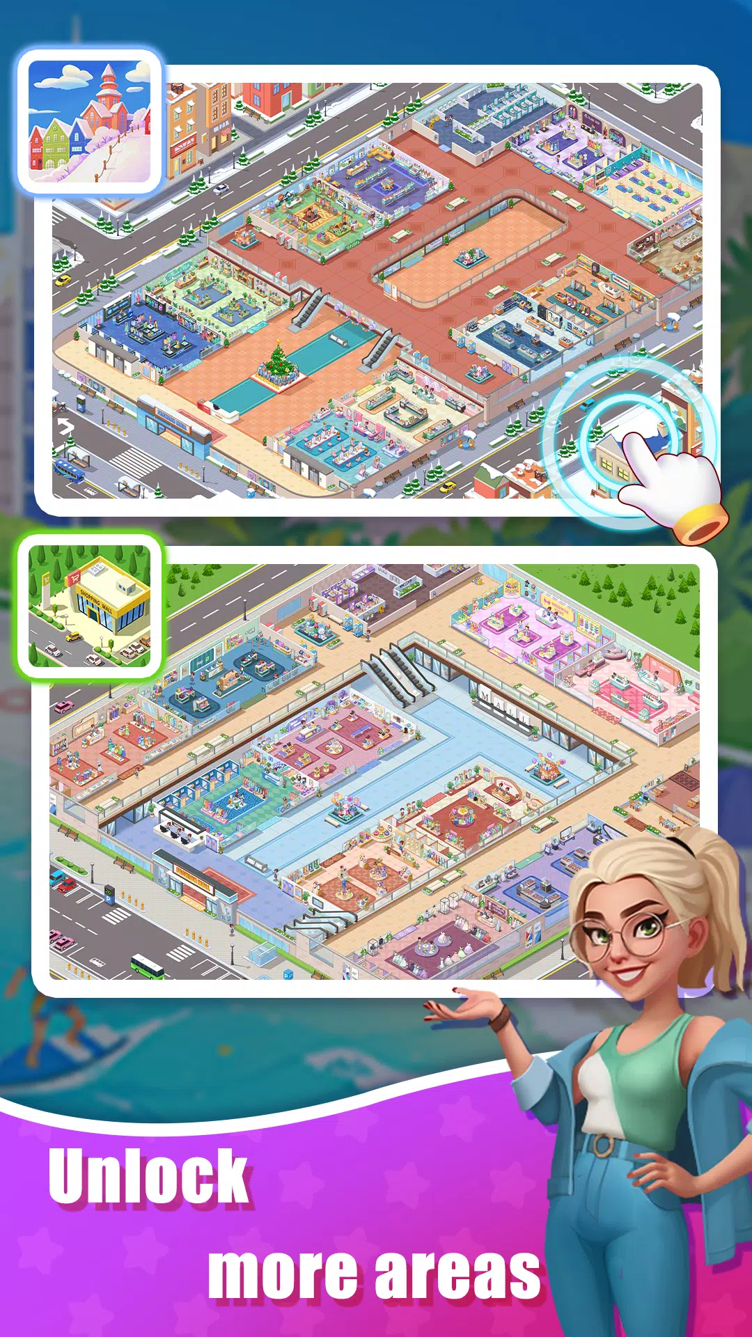 Idle Shopping Mall - Tycoon Captura de pantalla 2