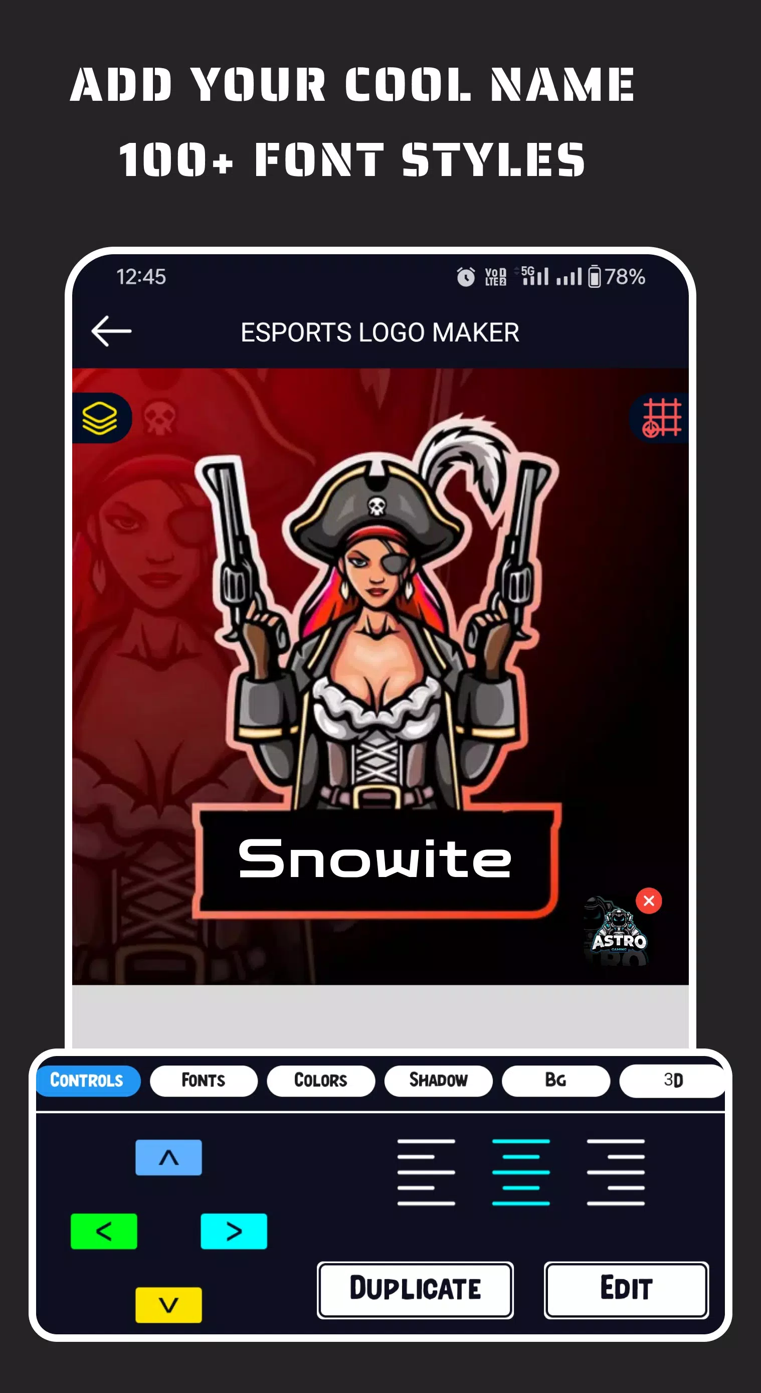 Esportify: Gaming Logo Maker Captura de pantalla 3