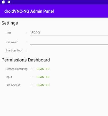 droidVNC-NG VNC Server スクリーンショット 2