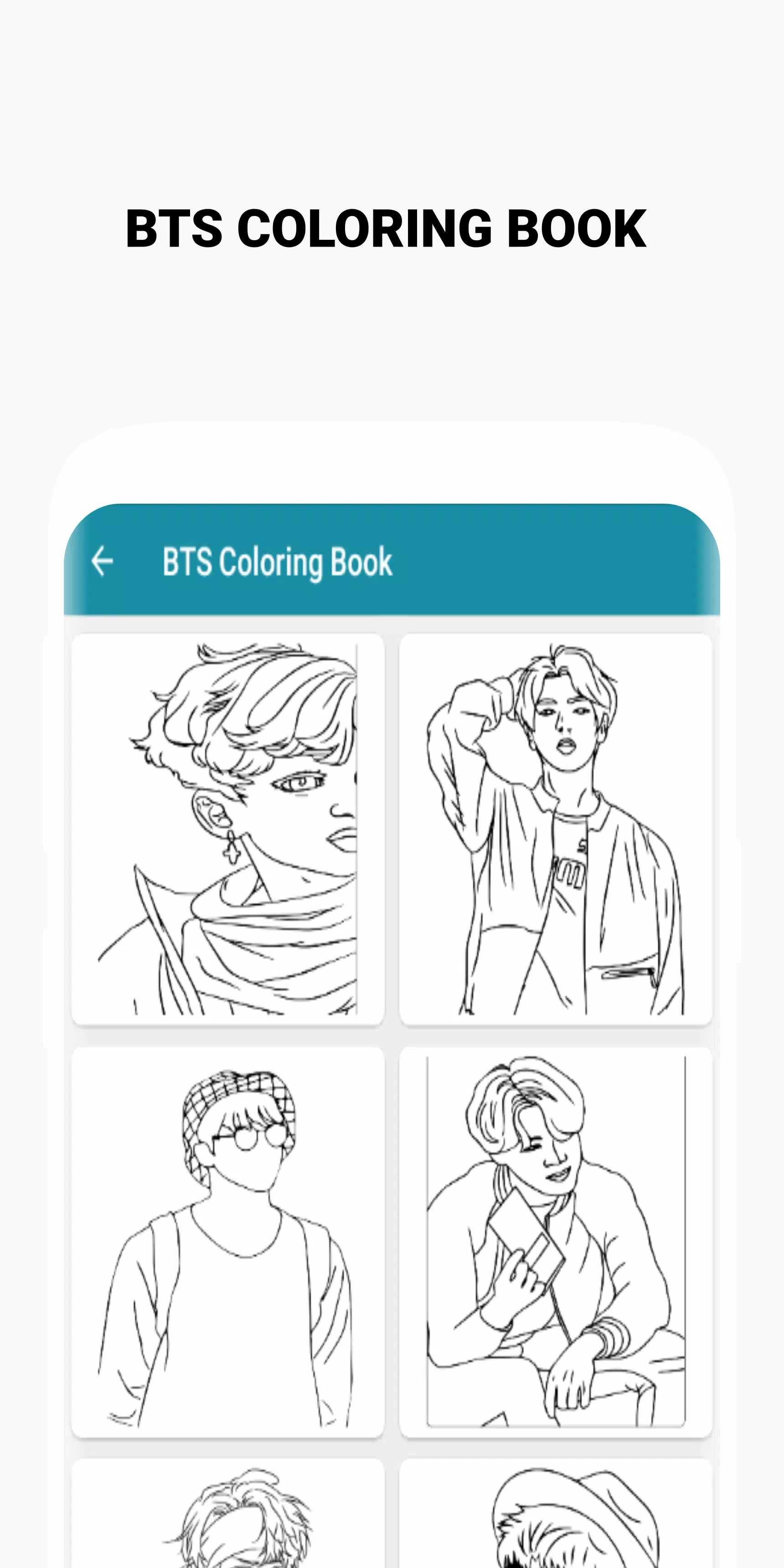 BTS Coloring Book Captura de pantalla 2