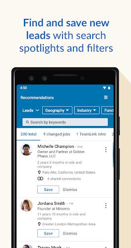 LinkedIn Sales Navigator ภาพหน้าจอ 2