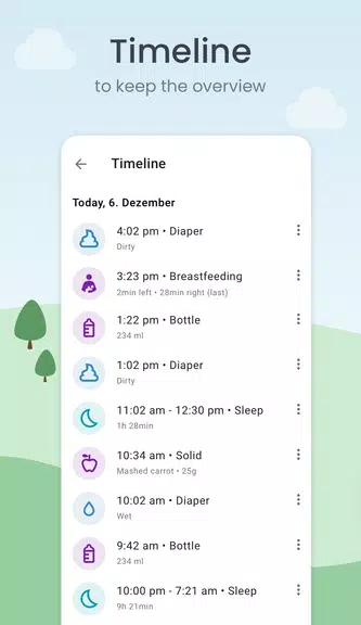Baby Tracker: Sleep & Feeding Скриншот 3