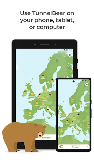 TunnelBear VPN Ekran Görüntüsü 3