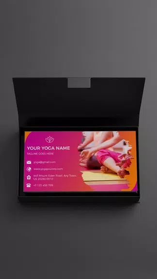 Visiting Card Maker With Photo Captura de pantalla 3