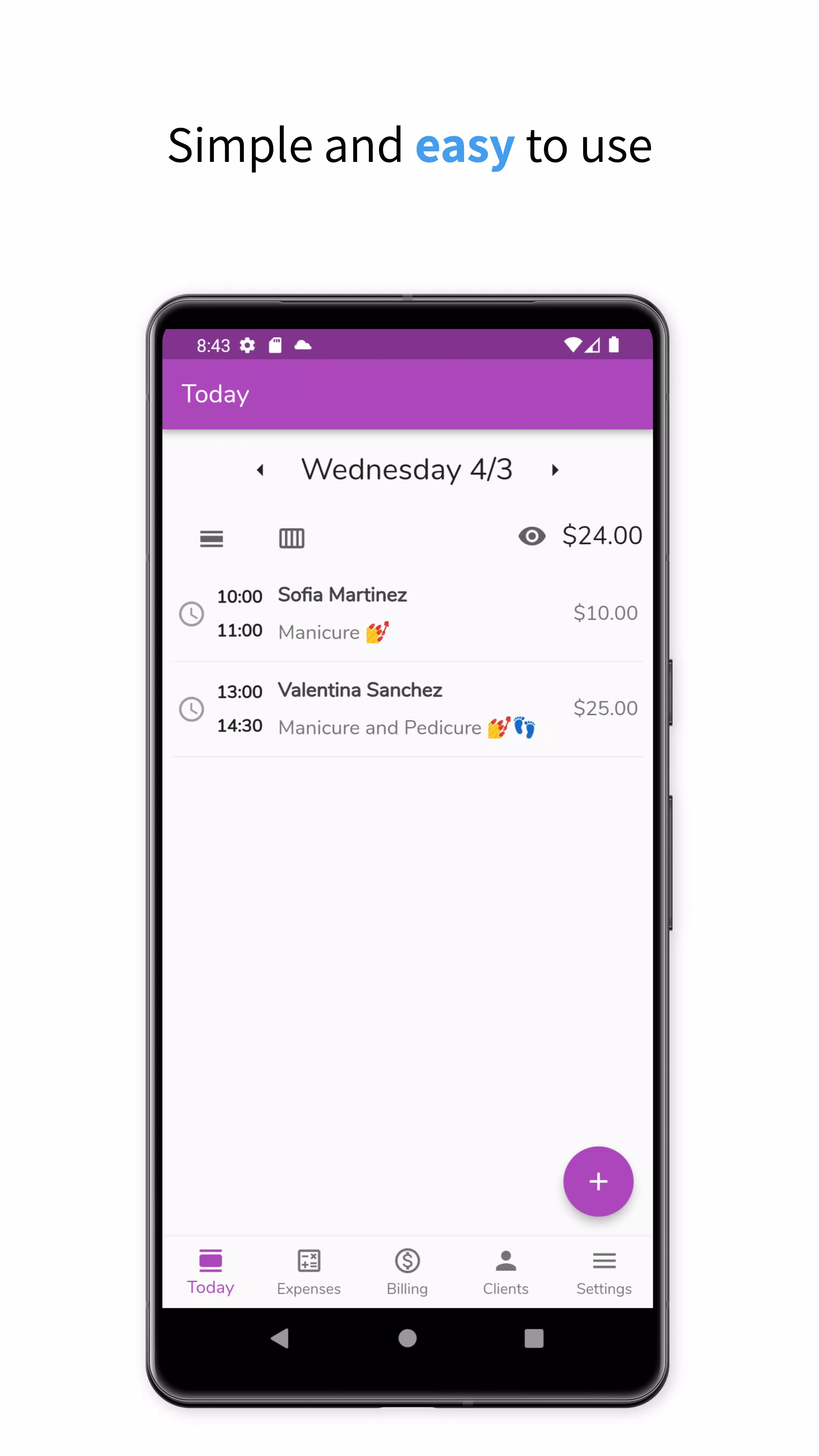 Manicure Calendar Screenshot 1
