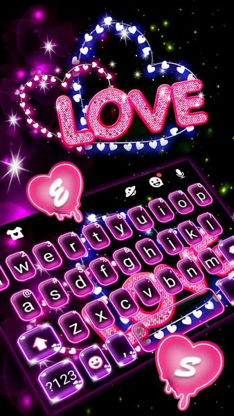 Neon Love Theme Ekran Görüntüsü 2