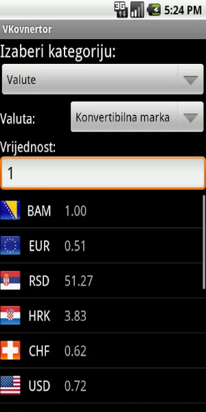 VKonvertor - konvertor valuta应用截图第2张