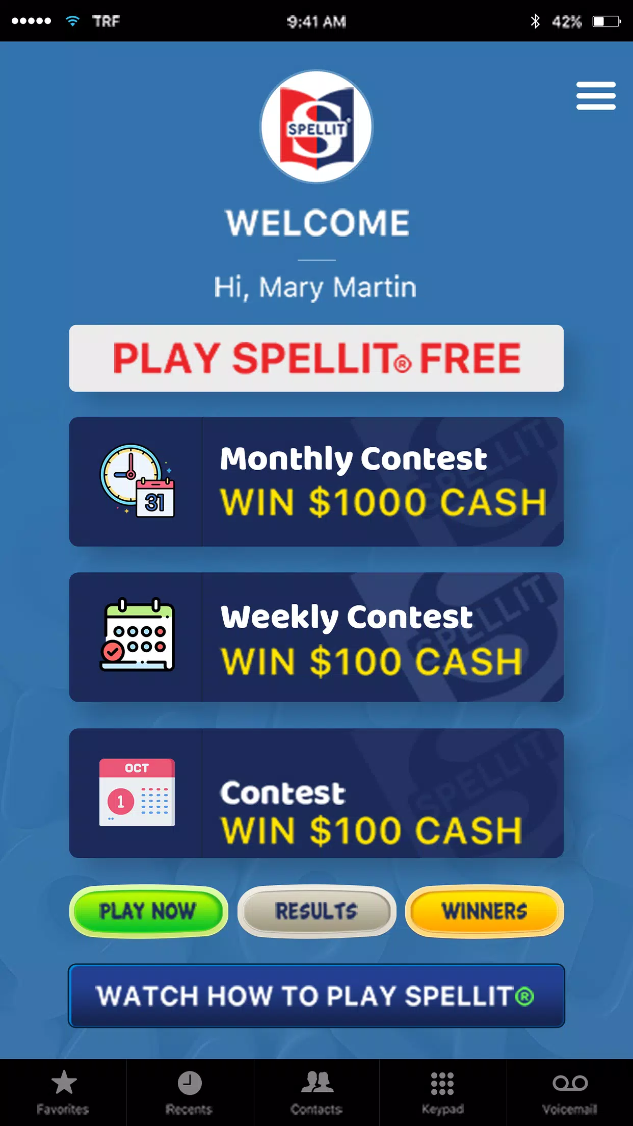 SPELLIT® SPELL WORDS WIN CASH应用截图第1张